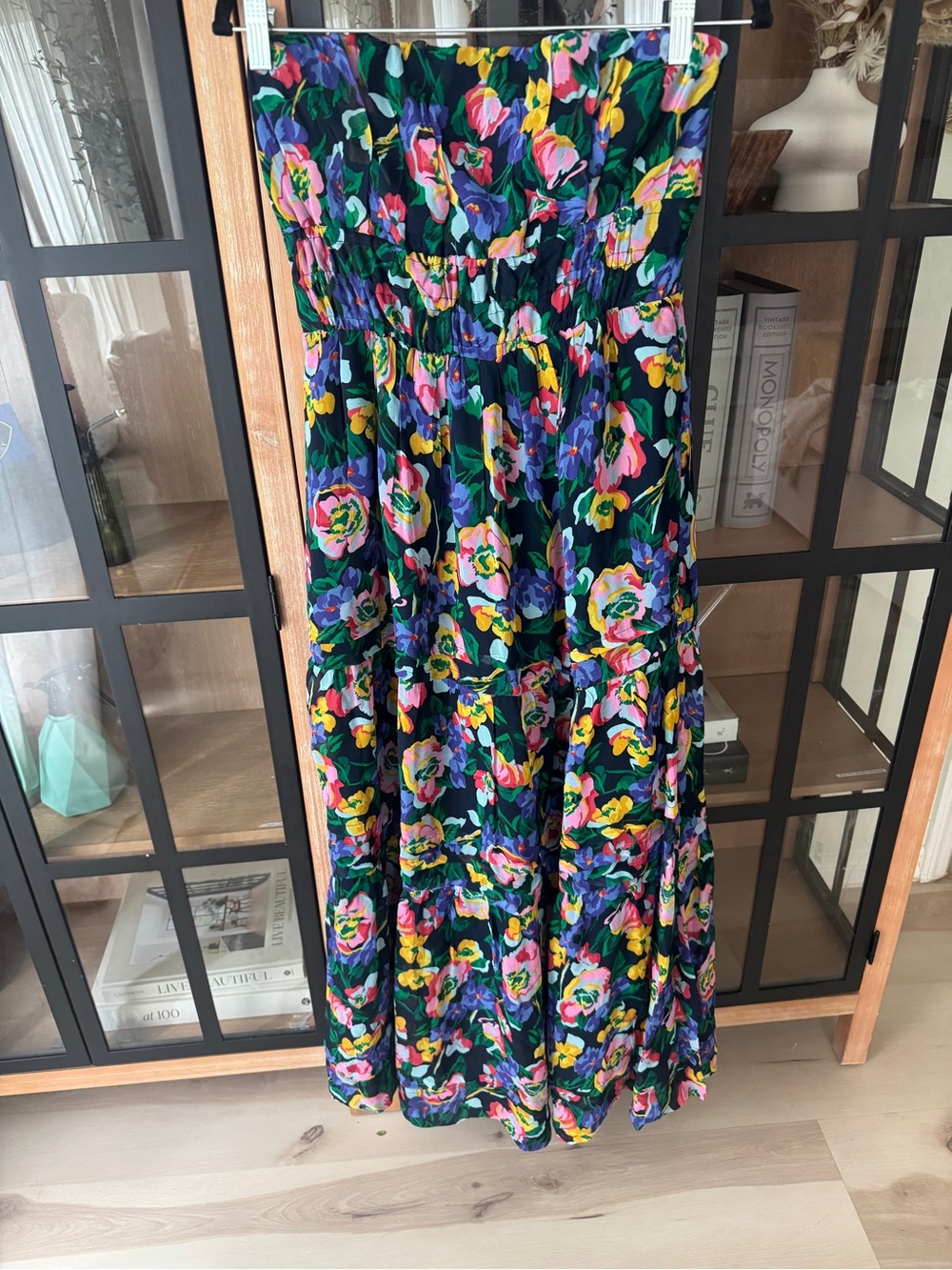 By Anthropologie The Somerset Strapless Maxi Dress floral gown colorful wedding - Picture 10 of 12